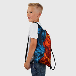 Рюкзак-мешок Огонь и вода, цвет: 3D-принт — фото 2