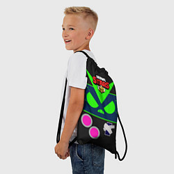Рюкзак-мешок BRAWL STARS 8-BIT VIRUS, цвет: 3D-принт — фото 2