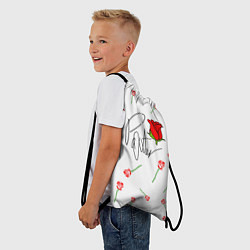 Рюкзак-мешок Payton Moormeier: White Style, цвет: 3D-принт — фото 2