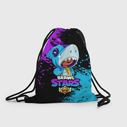 Рюкзак-мешок Brawl Stars Leon Shark, цвет: 3D-принт