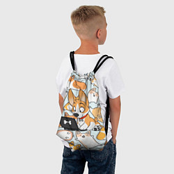 Рюкзак-мешок Корги, цвет: 3D-принт — фото 2