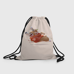 Рюкзак-мешок КОРГИ И МЫШАТА, цвет: 3D-принт