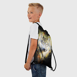 Рюкзак-мешок Волчий тотем, цвет: 3D-принт — фото 2