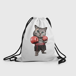 Рюкзак-мешок Кот боксёр, цвет: 3D-принт