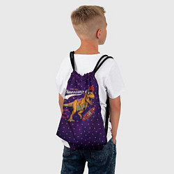 Рюкзак-мешок Динозавр скейтер, цвет: 3D-принт — фото 2