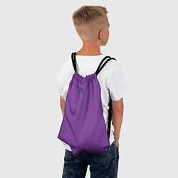 Рюкзак-мешок Фиолетовая волна, цвет: 3D-принт — фото 2