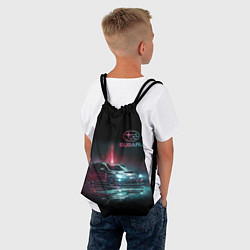 Рюкзак-мешок SUBARUСпина, цвет: 3D-принт — фото 2