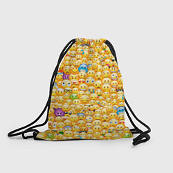Рюкзак-мешок Смайлики Emoji, цвет: 3D-принт