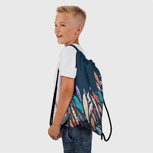 Мешок для обуви Перья / 3D-принт – фото 3