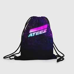 Рюкзак-мешок ATEEZ neon, цвет: 3D-принт