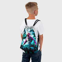 Рюкзак-мешок Череп в дыму, цвет: 3D-принт — фото 2