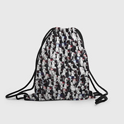 Рюкзак-мешок Черно-белые медведи, цвет: 3D-принт