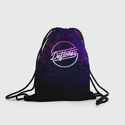 Рюкзак-мешок Deftones Neon logo, цвет: 3D-принт