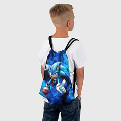 Рюкзак-мешок Blue Sonic, цвет: 3D-принт — фото 2