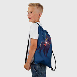 Рюкзак-мешок КИСА С ТЕЛЕФОНОМ, цвет: 3D-принт — фото 2