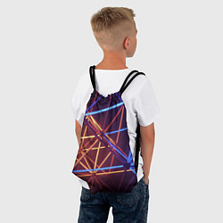 Рюкзак-мешок Линии, цвет: 3D-принт — фото 2