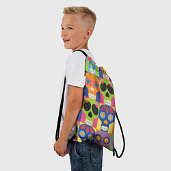Рюкзак-мешок Черепа паттерн, цвет: 3D-принт — фото 2
