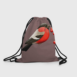 Рюкзак-мешок Снегирь, цвет: 3D-принт