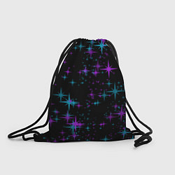 Рюкзак-мешок ЗВЕЗДЫ NEON, цвет: 3D-принт