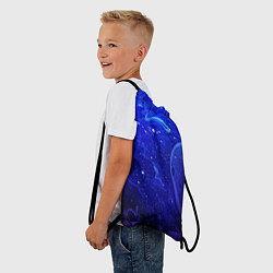 Рюкзак-мешок СИНИЙ КОСМОС, цвет: 3D-принт — фото 2