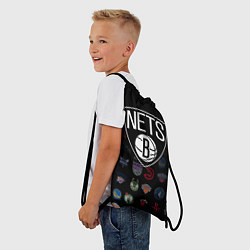 Рюкзак-мешок Brooklyn Nets 1, цвет: 3D-принт — фото 2