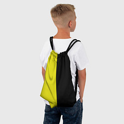 Рюкзак-мешок BLACK YELLOW, цвет: 3D-принт — фото 2
