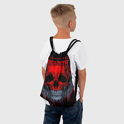 Рюкзак-мешок Megadeth, цвет: 3D-принт — фото 2