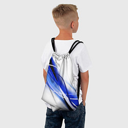 Рюкзак-мешок GEOMETRY STRIPES BLUE, цвет: 3D-принт — фото 2