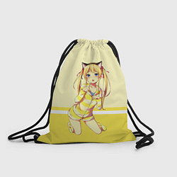 Рюкзак-мешок Cat Girl, цвет: 3D-принт
