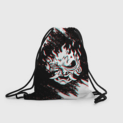 Рюкзак-мешок CYBERPUNK 2077 SAMURAI GLITCH, цвет: 3D-принт