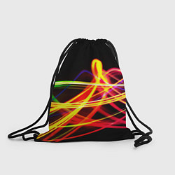 Рюкзак-мешок АБСТРАКТНЫЕ ЛУЧИ, цвет: 3D-принт