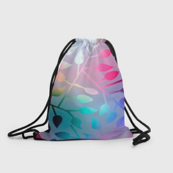 Рюкзак-мешок Листья, цвет: 3D-принт