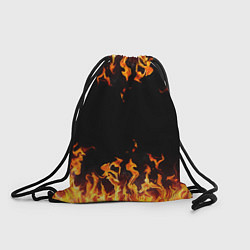 Рюкзак-мешок FIRE ОГОНЬ, цвет: 3D-принт
