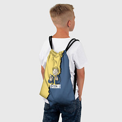 Рюкзак-мешок Fallout logo boy, цвет: 3D-принт — фото 2
