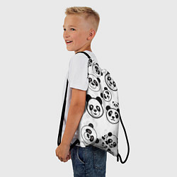 Рюкзак-мешок Панды, цвет: 3D-принт — фото 2