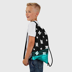 Рюкзак-мешок BTS БТС, цвет: 3D-принт — фото 2