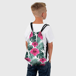 Рюкзак-мешок Гавайский гибискус, цвет: 3D-принт — фото 2