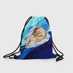 Рюкзак-мешок Котик Ангелочек, цвет: 3D-принт