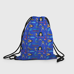 Рюкзак-мешок Паттерн Чудо-женщина, цвет: 3D-принт