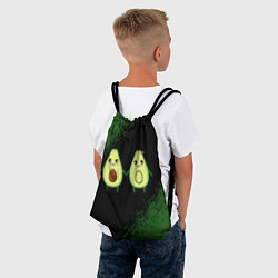 Рюкзак-мешок Авокадо, цвет: 3D-принт — фото 2