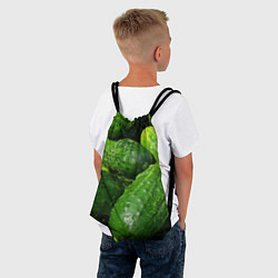 Рюкзак-мешок Огурцы, цвет: 3D-принт — фото 2