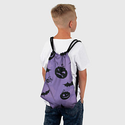 Рюкзак-мешок Фиолетовый хэллоуин, цвет: 3D-принт — фото 2