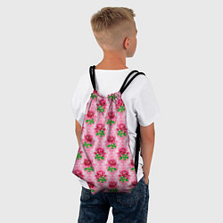 Рюкзак-мешок Декор из нежных роз, цвет: 3D-принт — фото 2