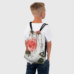 Рюкзак-мешок Нежные розы, цвет: 3D-принт — фото 2