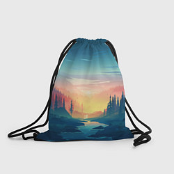 Рюкзак-мешок Природа, цвет: 3D-принт