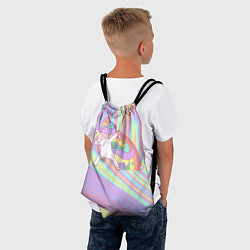 Рюкзак-мешок ЕДИНОРОГ, цвет: 3D-принт — фото 2
