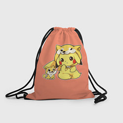 Рюкзак-мешок Pikachu Pika Pika, цвет: 3D-принт