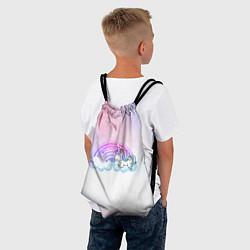 Рюкзак-мешок Единорог, цвет: 3D-принт — фото 2