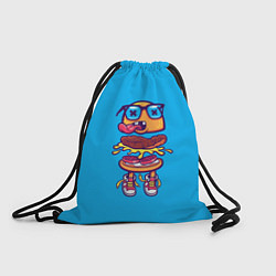 Рюкзак-мешок BURGER, цвет: 3D-принт