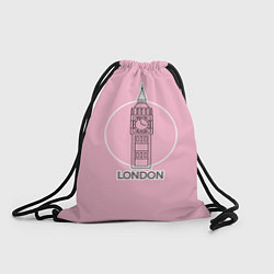 Рюкзак-мешок Биг Бен, Лондон, London, цвет: 3D-принт